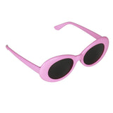 Maxbell Retro Clout Goggles Glasses Oval Bold Mod Thick Frame Sunglasses Pack of 2