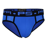 Maxbell Maxbell Sexy Men Stretchy Mesh Panties Low Rise Underwear Sports Underpants M Blue