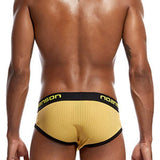 Maxbell Maxbell Sexy Men Stretchy Mesh Panties Low Rise Underwear Sports Underpants L Yellow