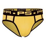 Maxbell Maxbell Sexy Men Stretchy Mesh Panties Low Rise Underwear Sports Underpants L Yellow