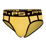 Maxbell Maxbell Sexy Men Stretchy Mesh Panties Low Rise Underwear Sports Underpants L Yellow