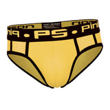Maxbell Maxbell Sexy Men Stretchy Mesh Panties Low Rise Underwear Sports Underpants L Yellow