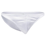 Maxbell Sexy Men's Shiny Imitation Leather Pouch Mini Briefs Underwear XL White