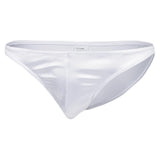 Maxbell Sexy Men's Shiny Imitation Leather Pouch Mini Briefs Underwear XL White