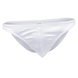 Maxbell Sexy Men's Shiny Imitation Leather Pouch Mini Briefs Underwear XL White