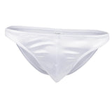 Maxbell Sexy Men's Shiny Imitation Leather Pouch Mini Briefs Underwear XL White