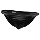 Maxbell Sexy Men's Shiny Imitation Leather Pouch Mini Briefs Underwear XL Black