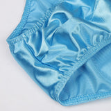 Maxbell Maxbell Sexy Men's Shiny Imitation Leather Pouch Mini Briefs Underwear XL Blue