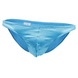 Maxbell Maxbell Sexy Men's Shiny Imitation Leather Pouch Mini Briefs Underwear XL Blue