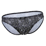 Maxbell Maxbell Men Sexy Underwear Low-rise Leopard Briefs Underpants Bikini Underpants XL