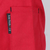 Maxbell Chef Jacket Coat Uniform Long Sleeve Hotel Kitchen Cook Apparel 2XL Red