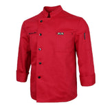Maxbell Chef Jacket Coat Uniform Long Sleeve Hotel Kitchen Cook Apparel 2XL Red
