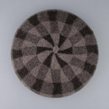 Maxbell Vintage Plaid Beret Hat Wool Felt Beanie Cap Autumn Women Artist Hat Camel