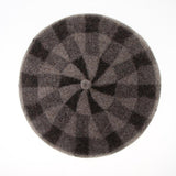 Maxbell Vintage Plaid Beret Hat Wool Felt Beanie Cap Autumn Women Artist Hat Camel