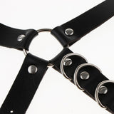 Maxbell Womens PU Leather Body Harness Belt Adjustable Punk Waist Leg Garter Belt - Aladdin Shoppers