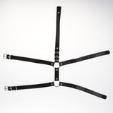 Maxbell Womens PU Leather Body Harness Belt Adjustable Punk Waist Leg Garter Belt - Aladdin Shoppers
