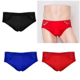 Maxbell Maxbell Men's Sexy Spandex Underwear Boxer Briefs Underpants Free Size Black