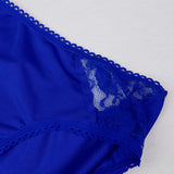 Maxbell Maxbell Men's Sexy Spandex Underwear Boxer Briefs Underpants Free Size Blue