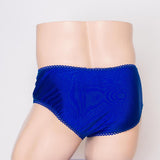 Maxbell Maxbell Men's Sexy Spandex Underwear Boxer Briefs Underpants Free Size Blue