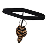 Maxbell Maxbell Men Sexy O Ring Thongs Underwear Bulge G-string Jockstrap Underpants Leopard