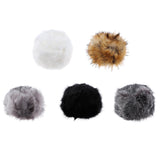 Women Warm Winter Russian Fluffy Faux Fur Hat Earwarmer Earmuff Cossak Ski Light Gray