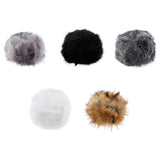 Women Warm Winter Russian Fluffy Faux Fur Hat Earwarmer Earmuff Cossak Ski Light Gray