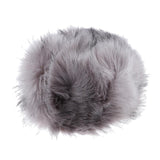 Women Warm Winter Russian Fluffy Faux Fur Hat Earwarmer Earmuff Cossak Ski Light Gray