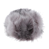 Women Warm Winter Russian Fluffy Faux Fur Hat Earwarmer Earmuff Cossak Ski Light Gray