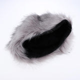 Women Warm Winter Russian Fluffy Faux Fur Hat Earwarmer Earmuff Cossak Ski Light Gray