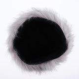 Women Warm Winter Russian Fluffy Faux Fur Hat Earwarmer Earmuff Cossak Ski Light Gray