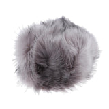 Women Warm Winter Russian Fluffy Faux Fur Hat Earwarmer Earmuff Cossak Ski Light Gray