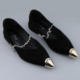 Fashion Metal Shoes Accessories DIY Metal Pointed Shoe Charm Gold design 1