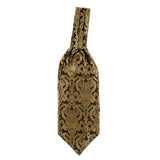 Men's Paisley Floral Jacquard Woven Self Cravat Tie Ascot