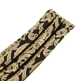 Men's Paisley Floral Jacquard Woven Self Cravat Tie Ascot