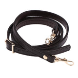 Adjustable Leather Shoulder Bag Strap Belt Replacement Lobster Clasps Deep Brown