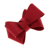 Simple Plain Ribbon Bow Butterfly High Heel Shoe Clips Charms Decoration 1pc Red