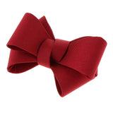 Simple Plain Ribbon Bow Butterfly High Heel Shoe Clips Charms Decoration 1pc Red