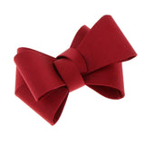 Simple Plain Ribbon Bow Butterfly High Heel Shoe Clips Charms Decoration 1pc Red