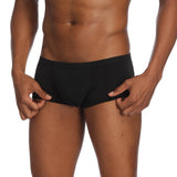 Maxbell Maxbell Mens Underwear Shorts Solid Boxer Briefs Underpants Sexy Lingerie XL Black