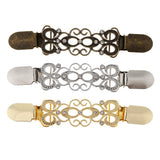 Maxbell 4x Retro Woman Shawl Cardigan Sweater Duck Mouth Clip Shirt Collar Clasp
