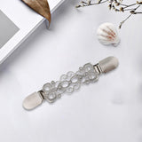 Maxbell 4x Retro Woman Shawl Cardigan Sweater Duck Mouth Clip Shirt Collar Clasp