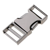 Metal Bag Webbing Belt Buckle Clip Clasp Inner diameter 19mm Gray black