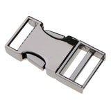 Metal Bag Webbing Belt Buckle Clip Clasp Inner diameter 19mm Gray black