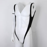 Maxbell Sexy Mens Thong Underwear Harness Stretchy Bodysuit Mankini Lingerie Black - Aladdin Shoppers
