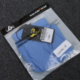 Maxbell Maxbell Mens Silk Underwear Sexy Seamless Boxer Briefs Short Leg XL Blue