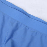 Maxbell Maxbell Mens Silk Underwear Sexy Seamless Boxer Briefs Short Leg XL Blue