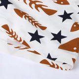 Maxbell Maxbell Sexy Men Seamless Boxer Briefs Printed Panties Underwear  XL White Fishbone