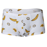 Maxbell Maxbell Sexy Men Seamless Boxer Briefs Printed Panties Underwear  2XL Banana