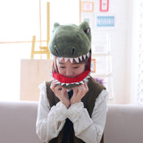 Adults Kids Cute Cosy Dinosaur Cap Novelty Animal Plush Winter Pull On Hat - Aladdin Shoppers