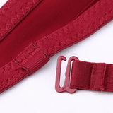 Maxbell Maxbell Womens Comfort Sexy Embroidered Lace Unpadded Push up Everyday Bra 36AB Red